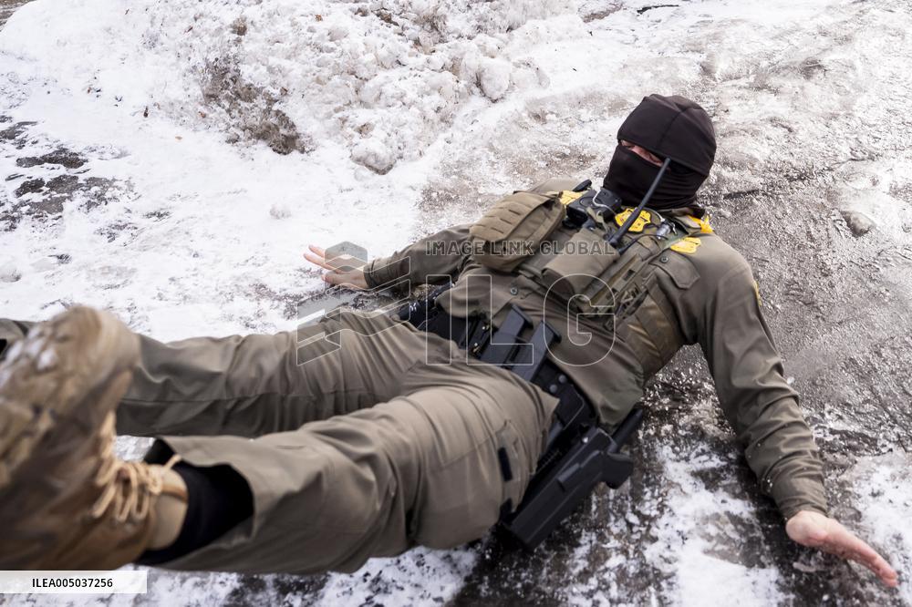 Federal Agents During A Patrol In Minneapolis