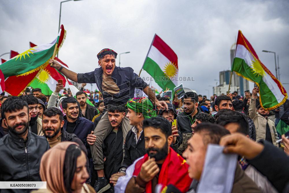 Demonstration Support SDF - Iraq