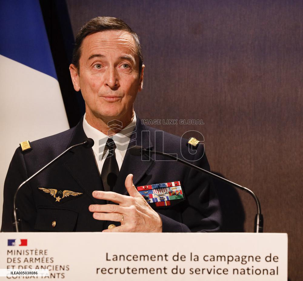 Catherine Vautrin At National Service Recruitment Campaign Launch - Paris