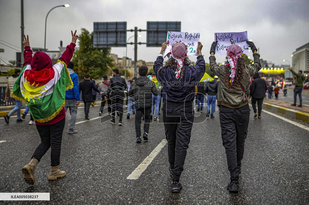 Demonstration Support SDF - Iraq