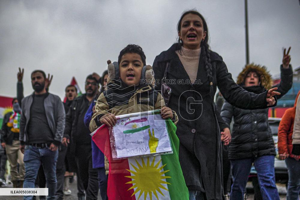 Demonstration Support SDF - Iraq