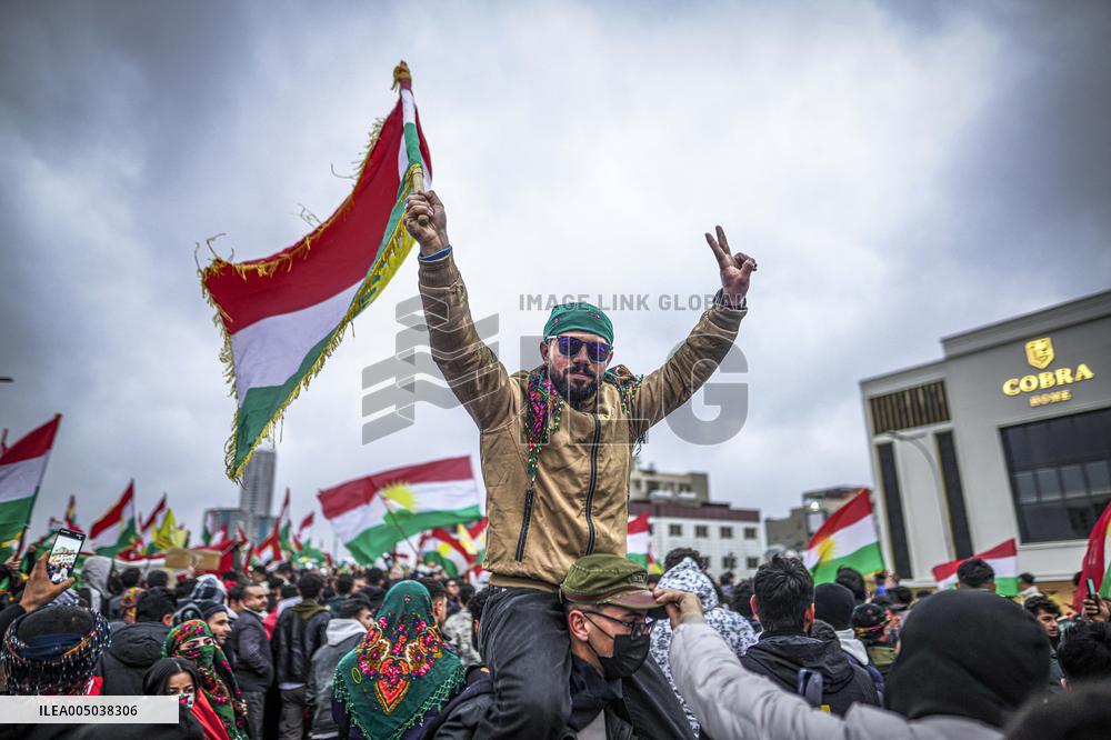 Demonstration Support SDF - Iraq