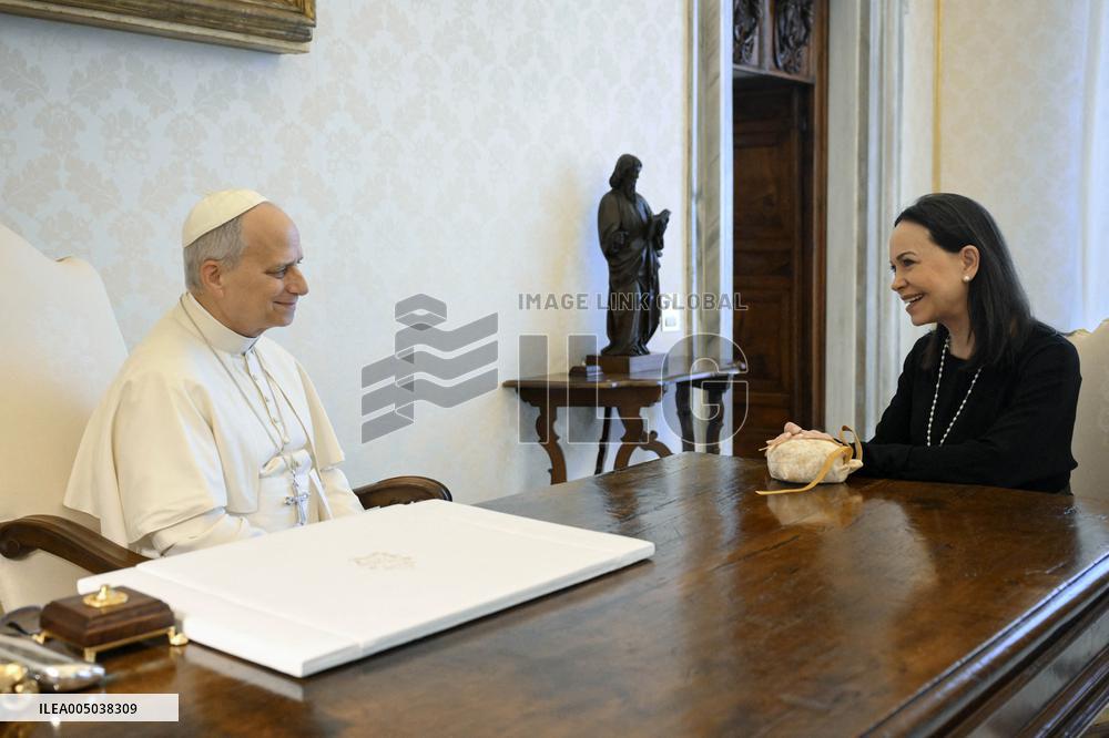 Pope Leo XIV meets Maria Corina Machado - Vatican