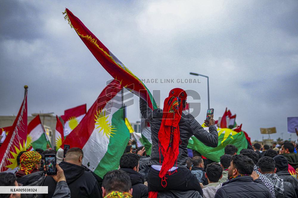 Demonstration Support SDF - Iraq