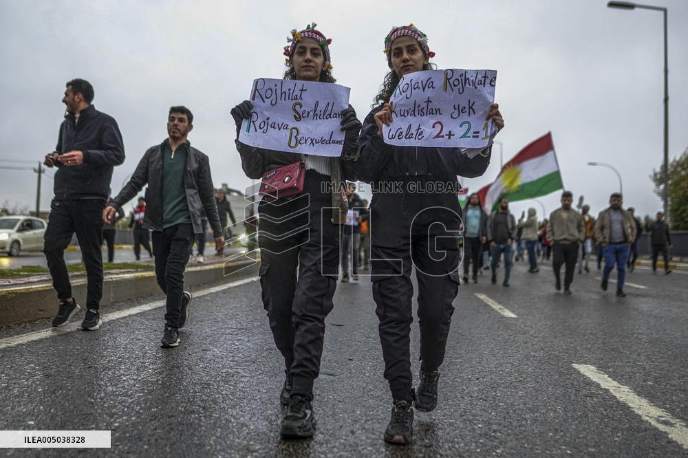 Demonstration Support SDF - Iraq