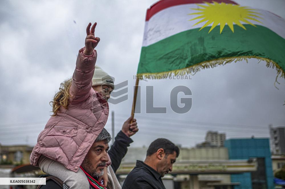 Demonstration Support SDF - Iraq