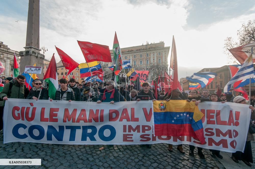 Pro-Maduro Demonstration in Rome