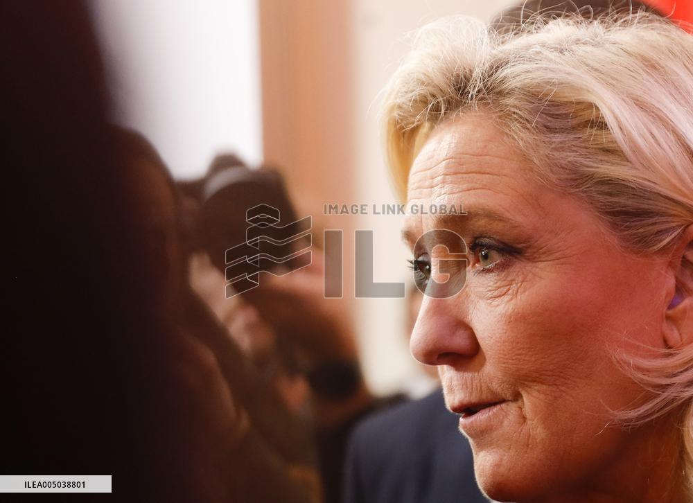 Rassemblement National New Year Wishes to the Press - Paris