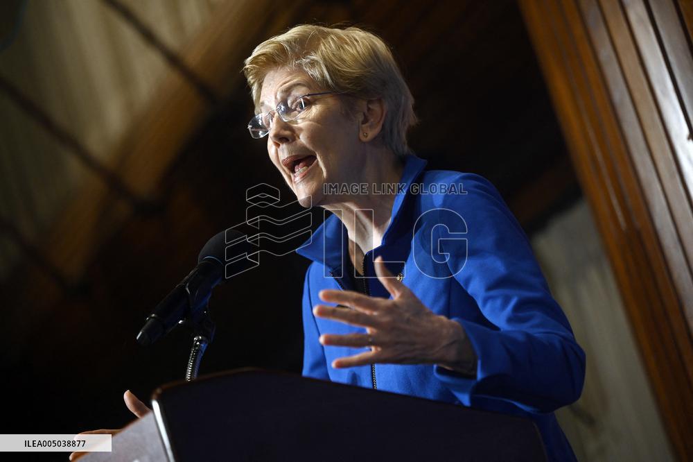 Senator Elizabeth Warren delivers speech on future of Democrats