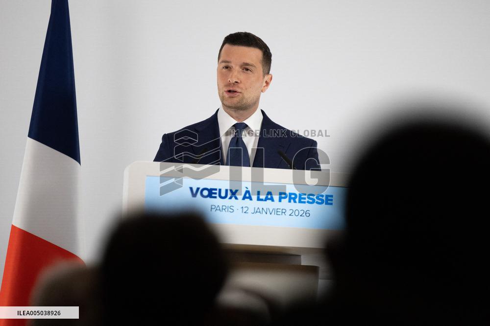 Rassemblement National New Year Wishes to the Press - Paris