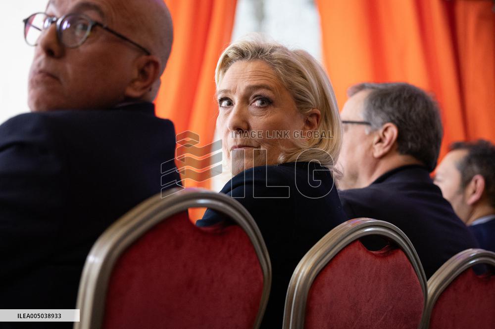 Rassemblement National New Year Wishes to the Press - Paris