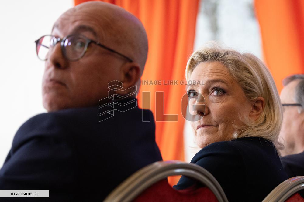 Rassemblement National New Year Wishes to the Press - Paris