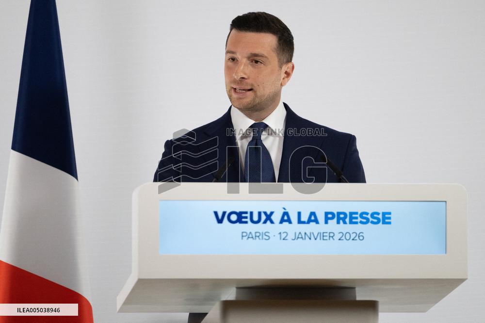 Rassemblement National New Year Wishes to the Press - Paris