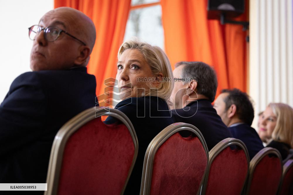 Rassemblement National New Year Wishes to the Press - Paris
