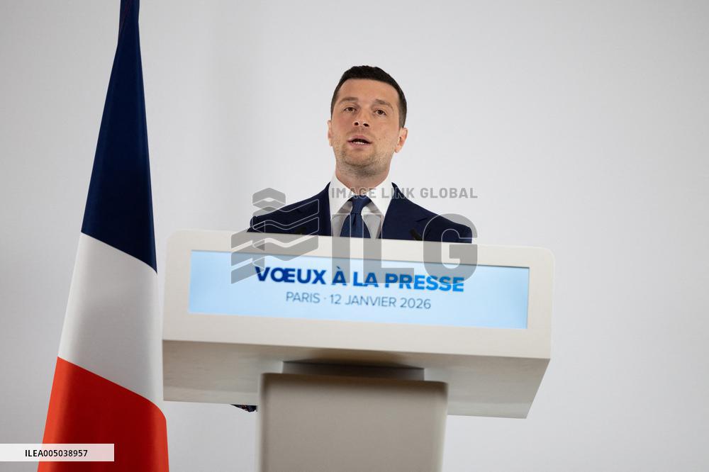 Rassemblement National New Year Wishes to the Press - Paris