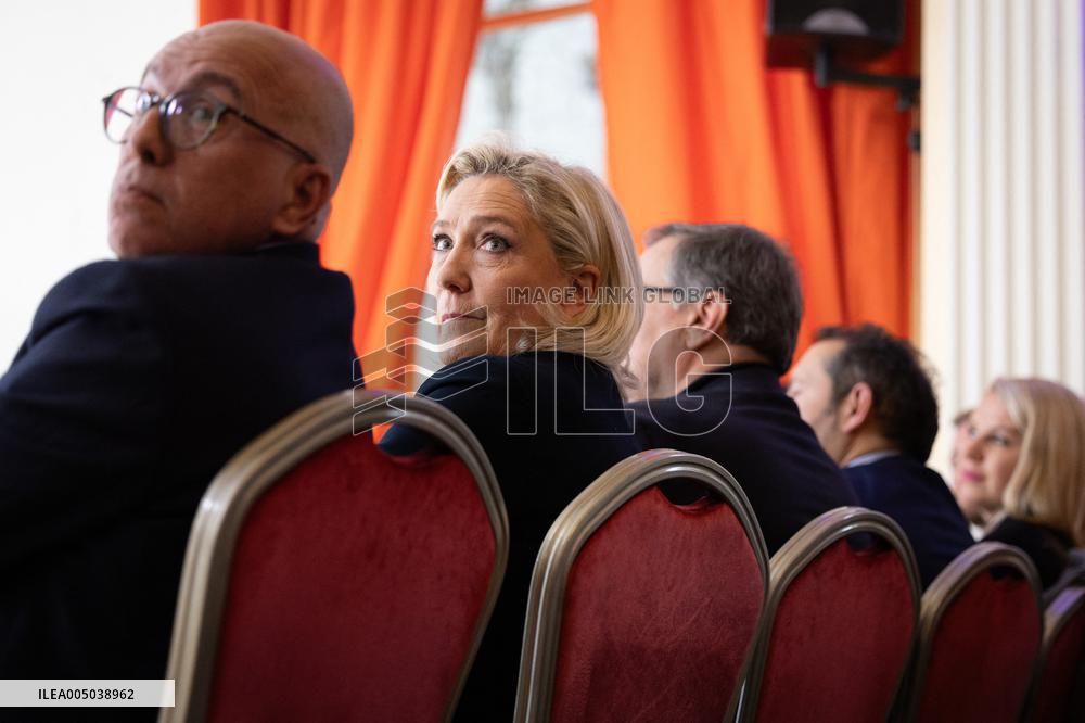 Rassemblement National New Year Wishes to the Press - Paris