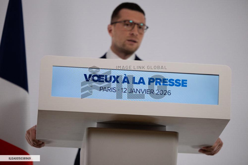 Rassemblement National New Year Wishes to the Press - Paris