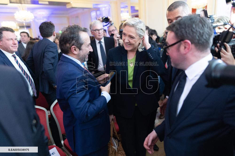 Rassemblement National New Year Wishes to the Press - Paris