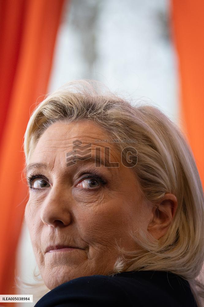 Rassemblement National New Year Wishes to the Press - Paris