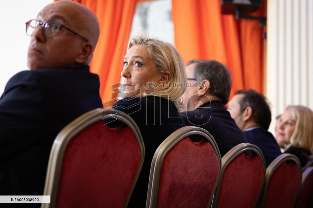 Rassemblement National New Year Wishes to the Press - Paris