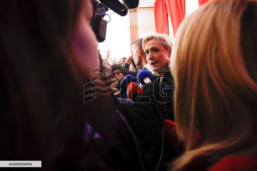 Rassemblement National New Year Wishes to the Press - Paris