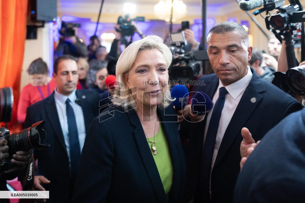 Rassemblement National New Year Wishes to the Press - Paris