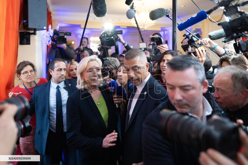 Rassemblement National New Year Wishes to the Press - Paris