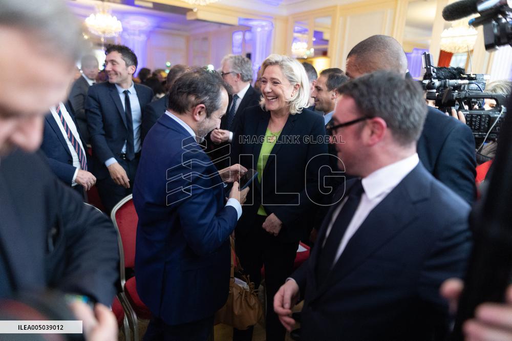 Rassemblement National New Year Wishes to the Press - Paris