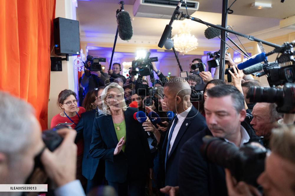 Rassemblement National New Year Wishes to the Press - Paris