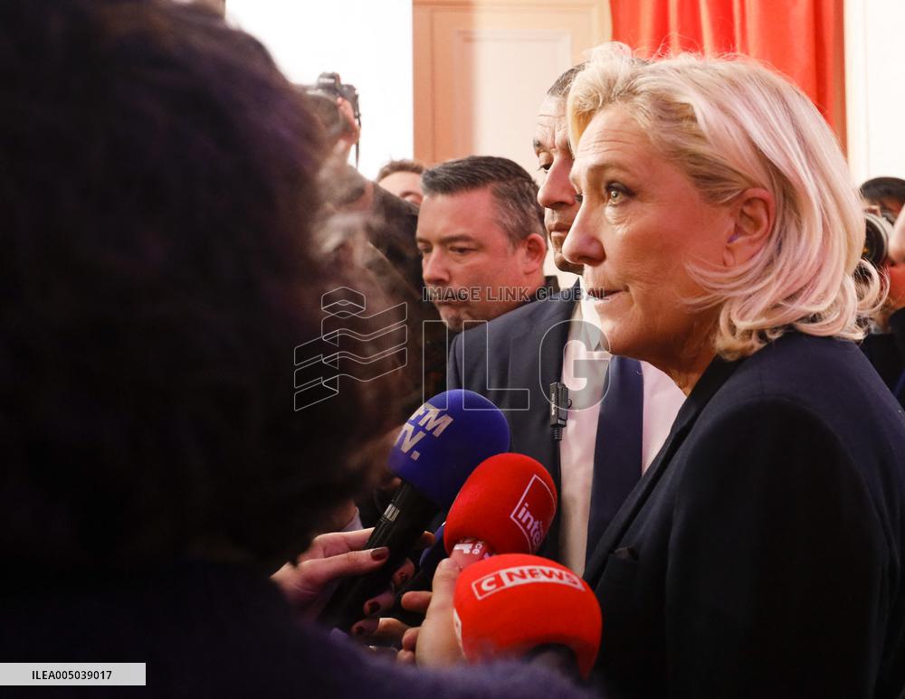 Rassemblement National New Year Wishes to the Press - Paris