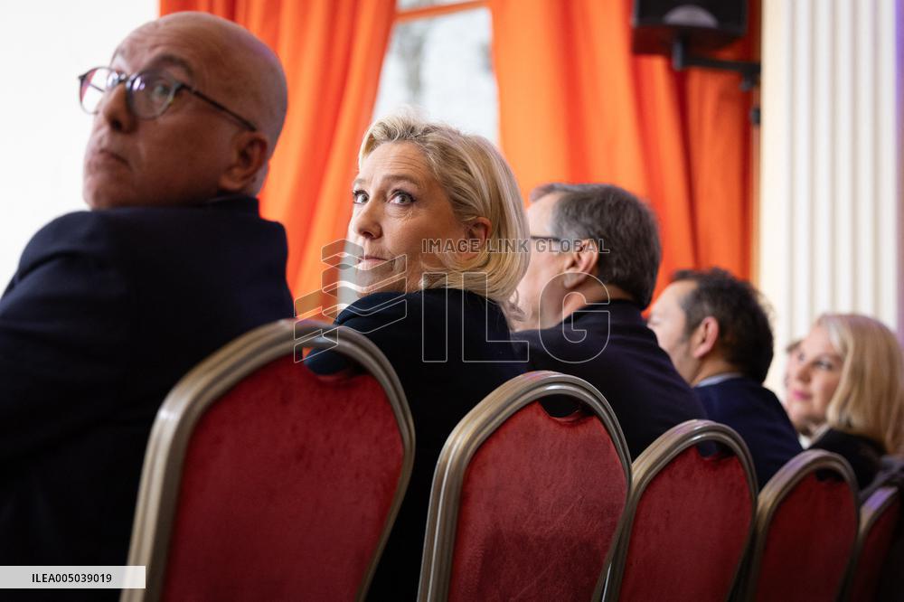 Rassemblement National New Year Wishes to the Press - Paris