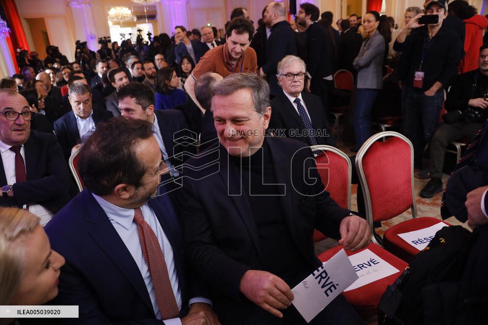 Rassemblement National New Year Wishes to the Press - Paris