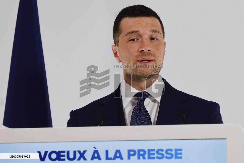 Rassemblement National New Year Wishes to the Press - Paris