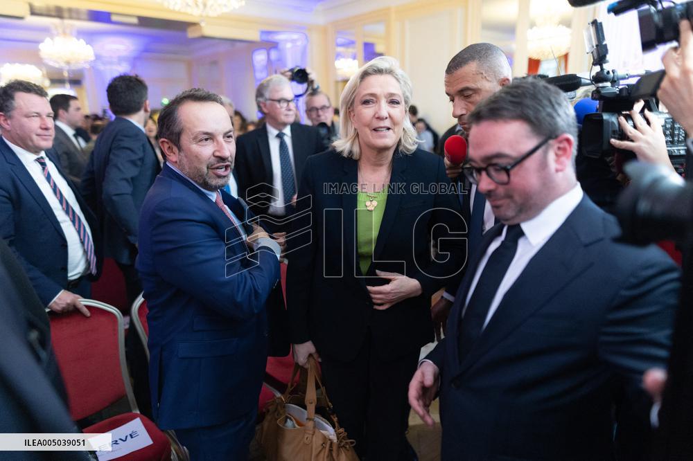 Rassemblement National New Year Wishes to the Press - Paris