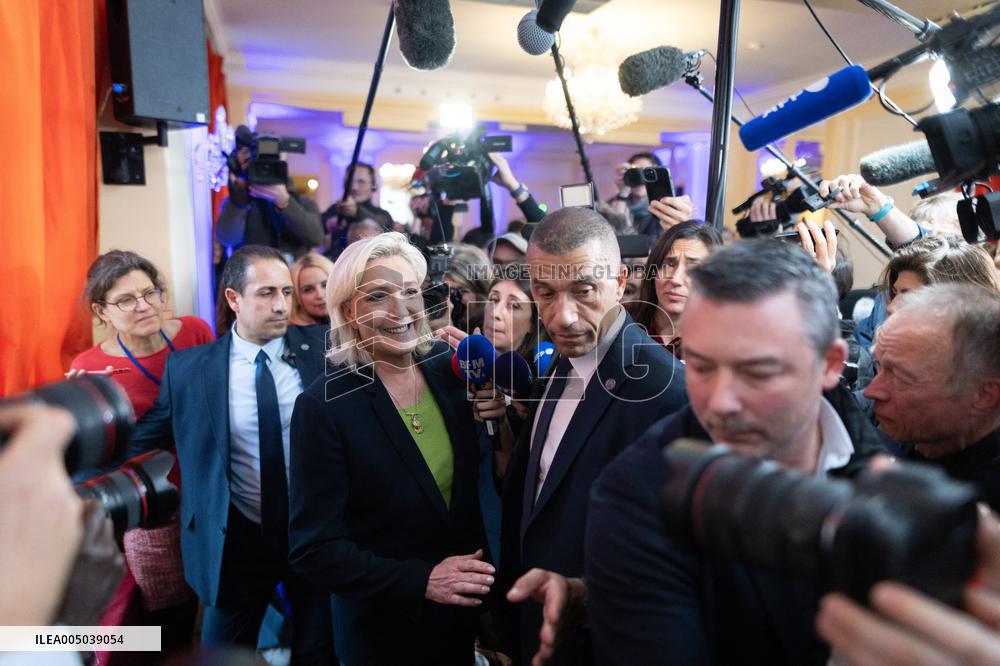 Rassemblement National New Year Wishes to the Press - Paris