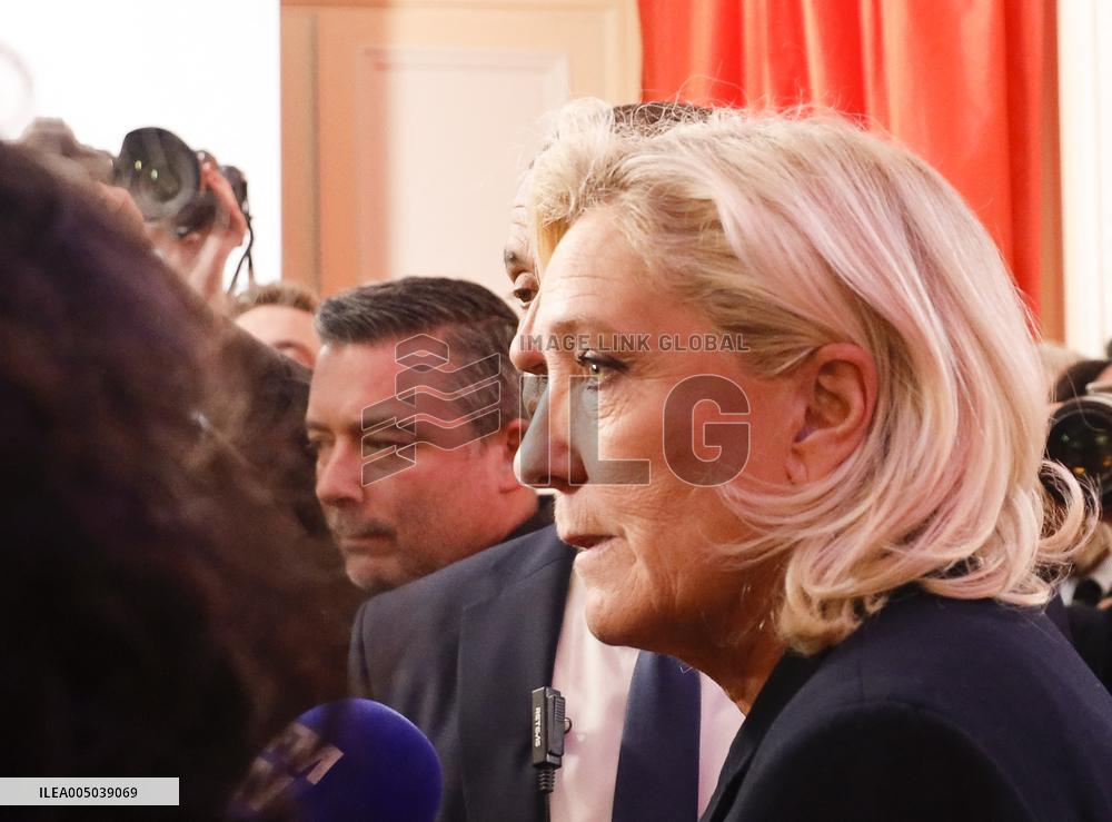 Rassemblement National New Year Wishes to the Press - Paris