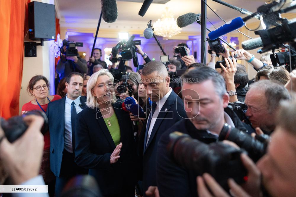 Rassemblement National New Year Wishes to the Press - Paris