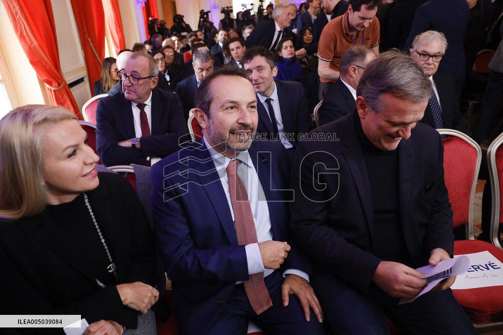 Rassemblement National New Year Wishes to the Press - Paris