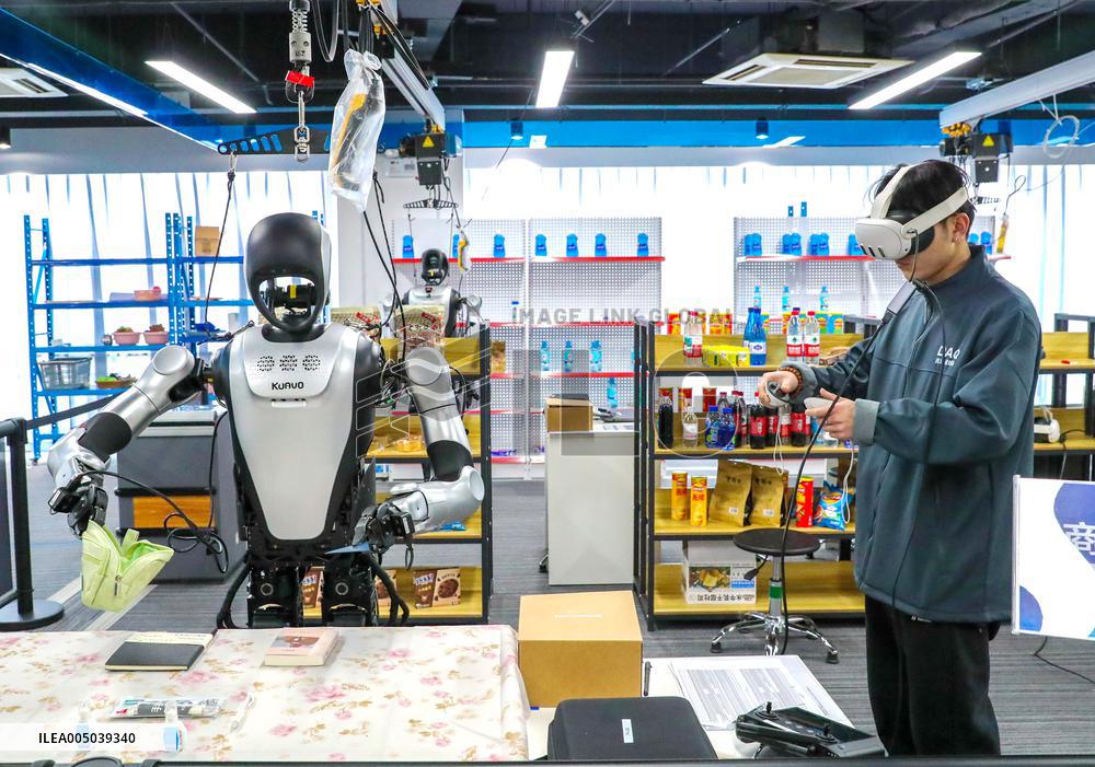Humanoid Robot Data Collection Training Ground in Qingdao