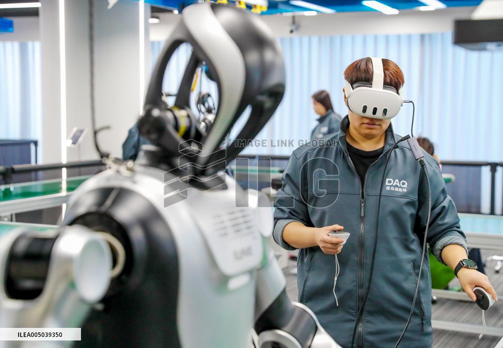 Humanoid Robot Data Collection Training Ground in Qingdao