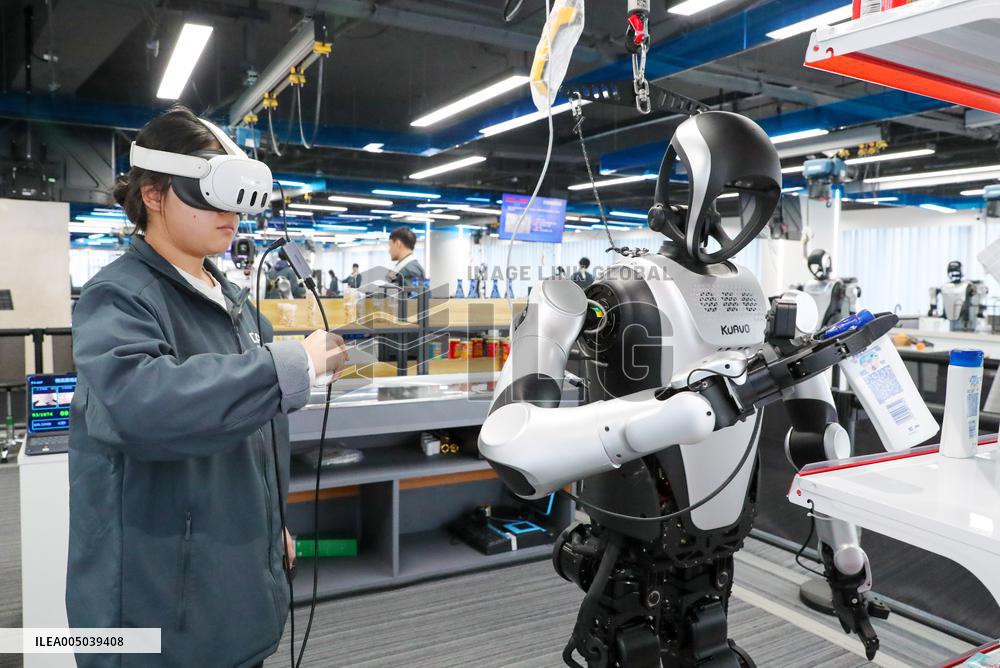 Humanoid Robot Data Collection Training Ground in Qingdao