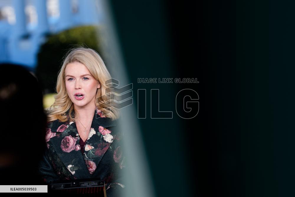 Karoline Leavitt Speaks to Reporters