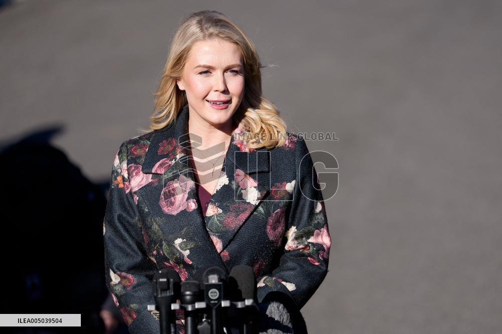 Karoline Leavitt Speaks to Reporters