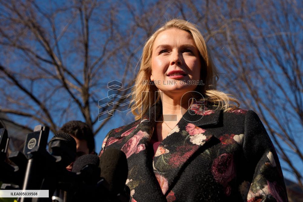 Karoline Leavitt Speaks to Reporters