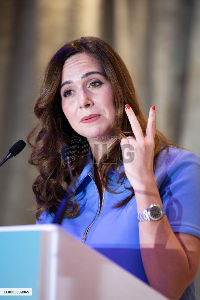 Campaign Launch of Far Right Candidate Sarah Knafo - Paris