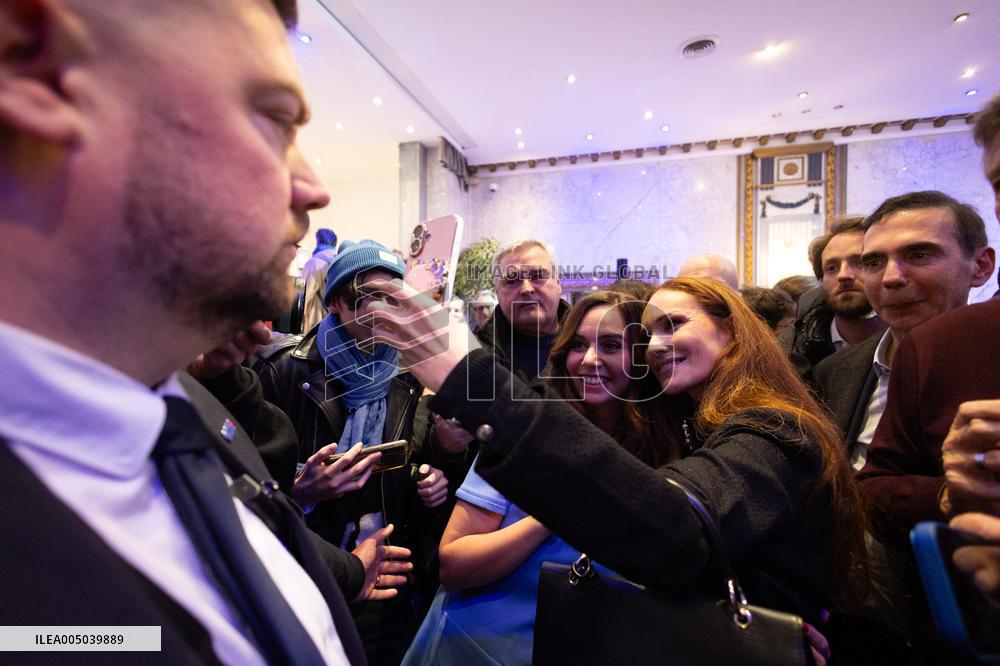 Campaign Launch of Far Right Candidate Sarah Knafo - Paris