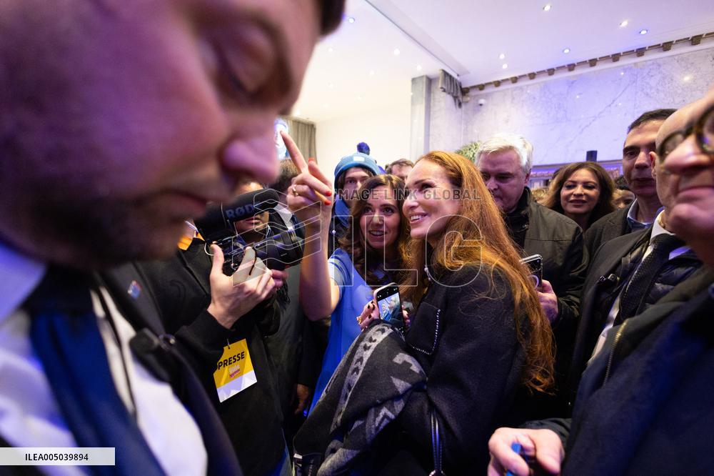 Campaign Launch of Far Right Candidate Sarah Knafo - Paris