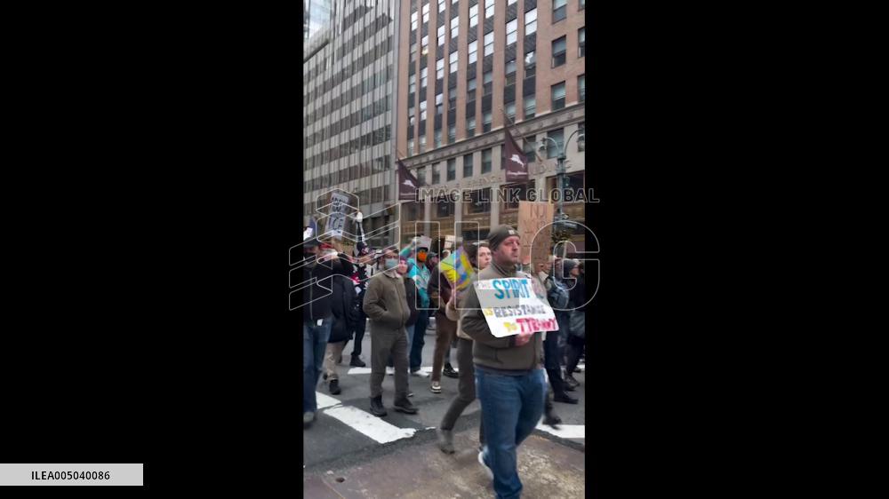 US: Thousands March in New York City Against ICE Shooting and Venezuela Intervention