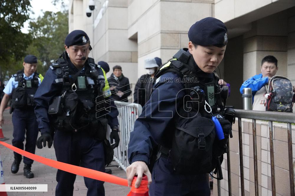 Hong Kong court hearing for Jimmy Lai