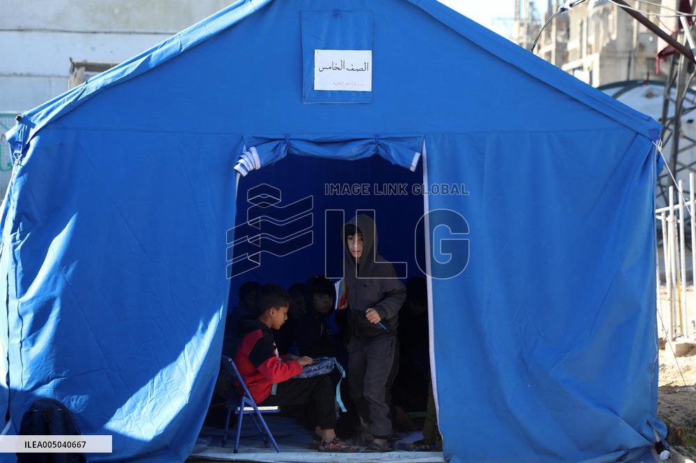 Al-Shamal Educational School in Jabalia Refugee Camp - Gaza